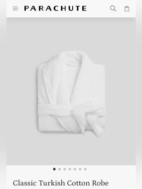 Parachute Brand New Classic Turkish Cotton Robe - NWT